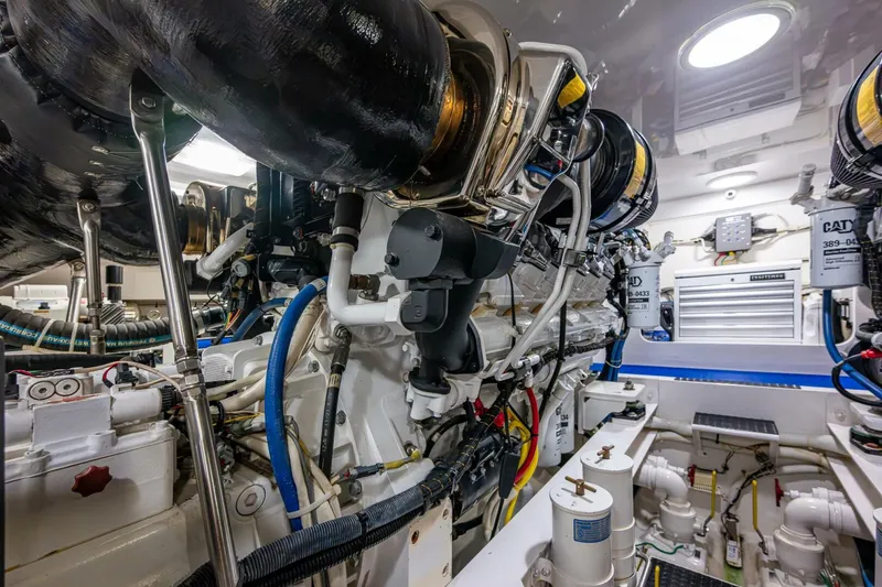 Slide: The Image of Viking 60 - Carolina Style - Engine Room 2012 Viking 60 Enclosed Bridge - Carolina Style - 5903550