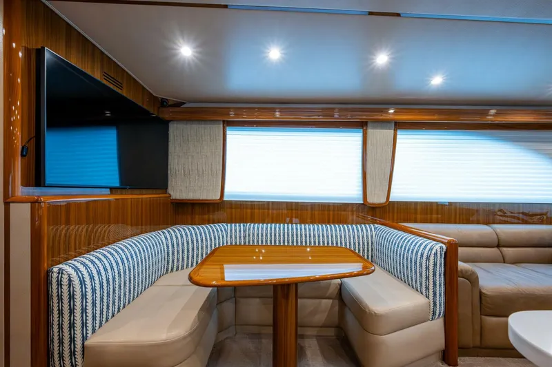Slide: The Image of Viking 60 - Carolina Style - Interior Dinette 2012 Viking 60 Enclosed Bridge - Carolina Style - 5903458