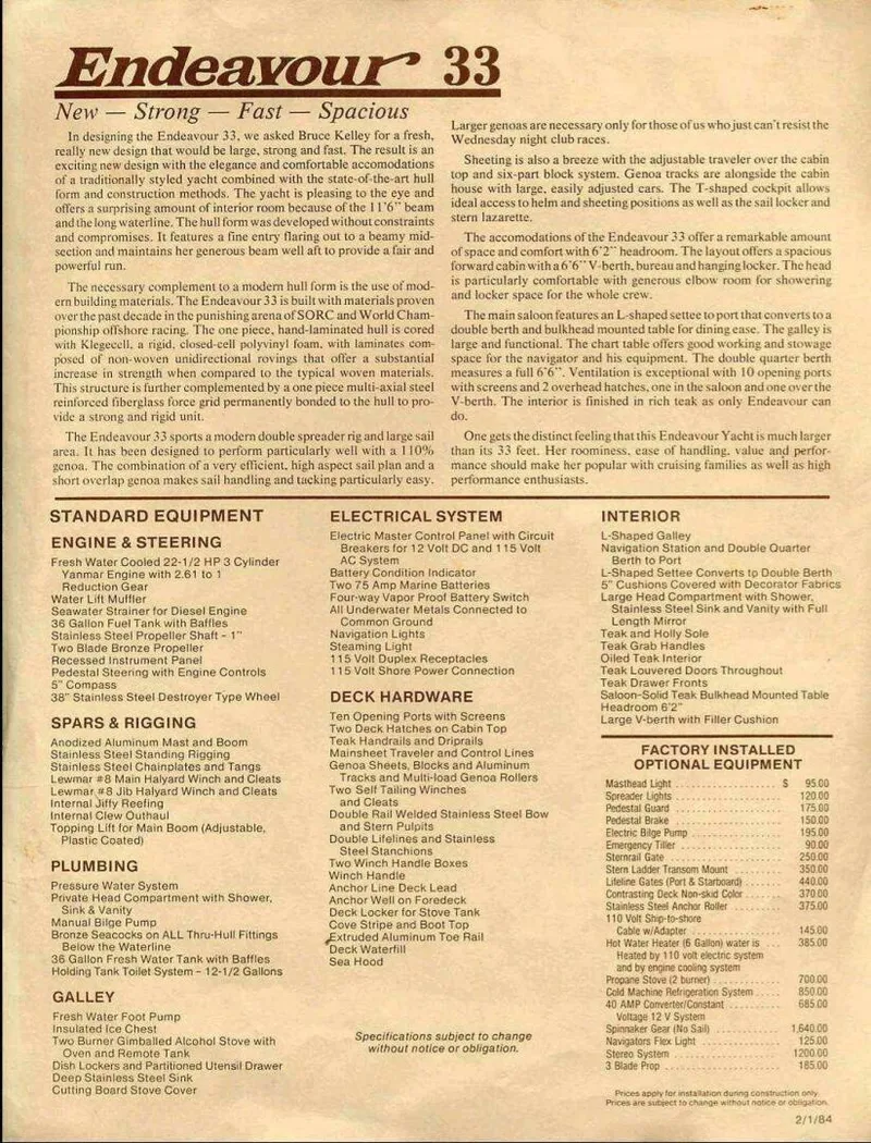 Slide: The Image of Endeavour E33 1984 - 5096050