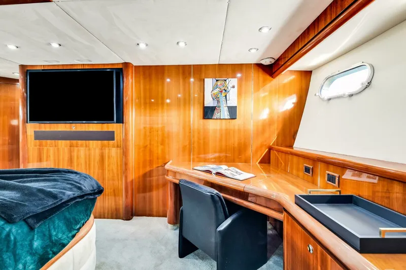 Slide: The Image of 2003 Sunseeker 150 GT - Master cabin 2003 Sunseeker 150 GT " SO WHAT WHO CARES" - 7647784