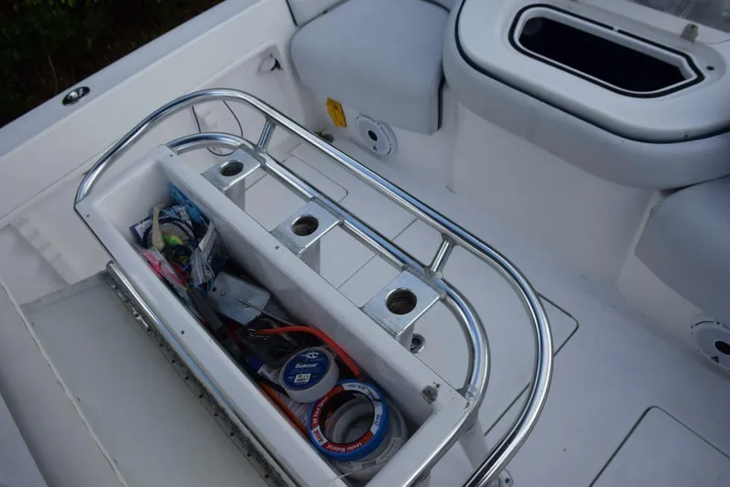 Slide: The Image of Helm Leaning Post with Backrest Removed and Cushion Hinged Open - 5107826