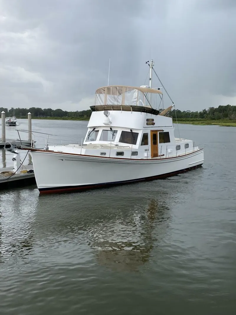 Slide: The Image of Jarvis Newman Lyman Morse Lobster style Cruiser with Aft Cabin 1988 - 5117239