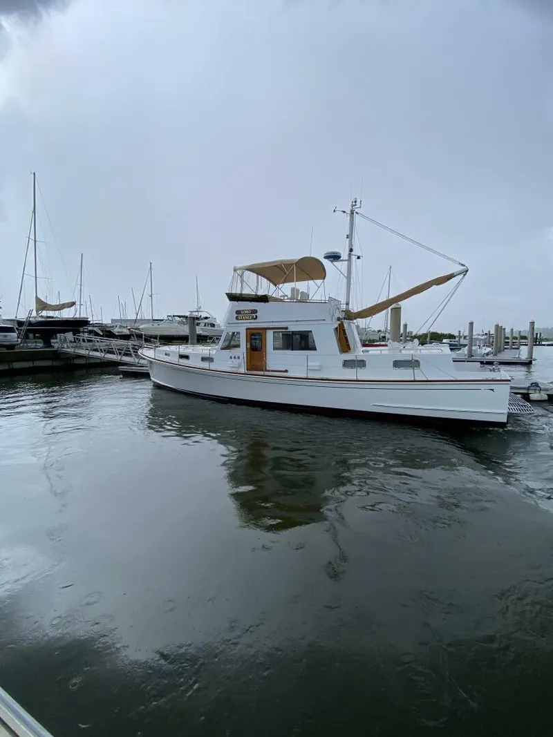 Slide: The Image of Jarvis Newman Lyman Morse Lobster style Cruiser with Aft Cabin 1988 - 5430072