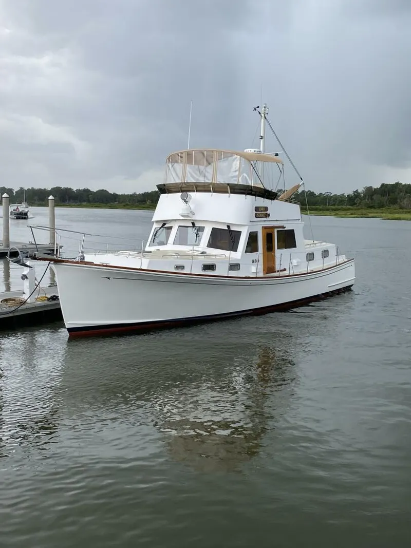 Slide: The Image of Jarvis Newman Lyman Morse Lobster style Cruiser with Aft Cabin 1988 - 5430074