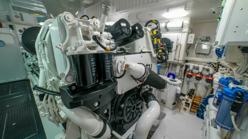 Slide: The Image of 2023 Viking 73 Convertible "Free Spool" - Engine room - 5123001
