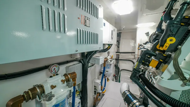 Slide: The Image of 2023 Viking 73 Convertible "Free Spool" - Engine room - 6428348