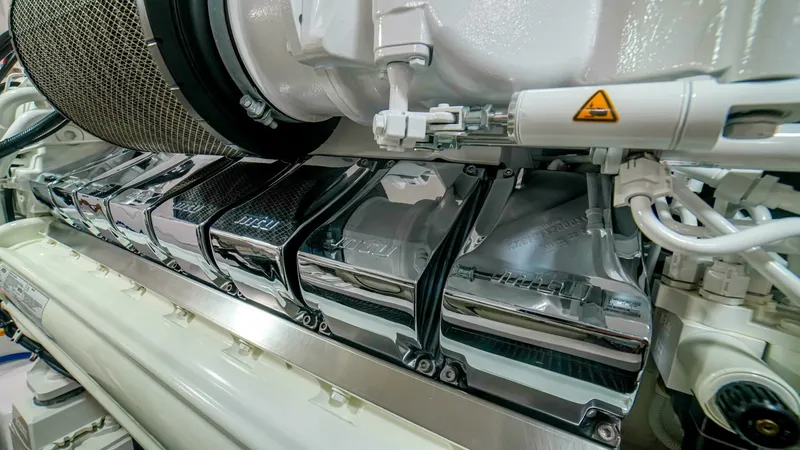 Slide: The Image of 2023 Viking 73 Convertible "Free Spool" - Engine room - 6428345