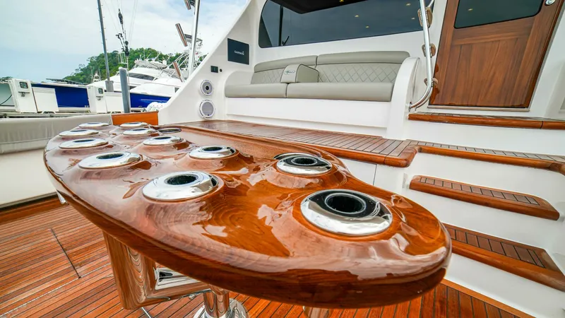 Slide: The Image of 2023 Viking 73 Convertible "Free Spool" - Cockpit - 5122513