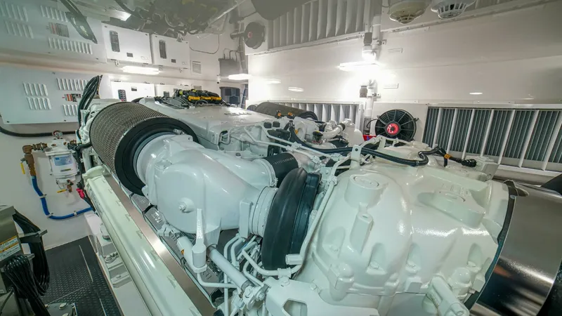 Slide: The Image of 2023 Viking 73 Convertible "Free Spool" - Engine room - 6428343