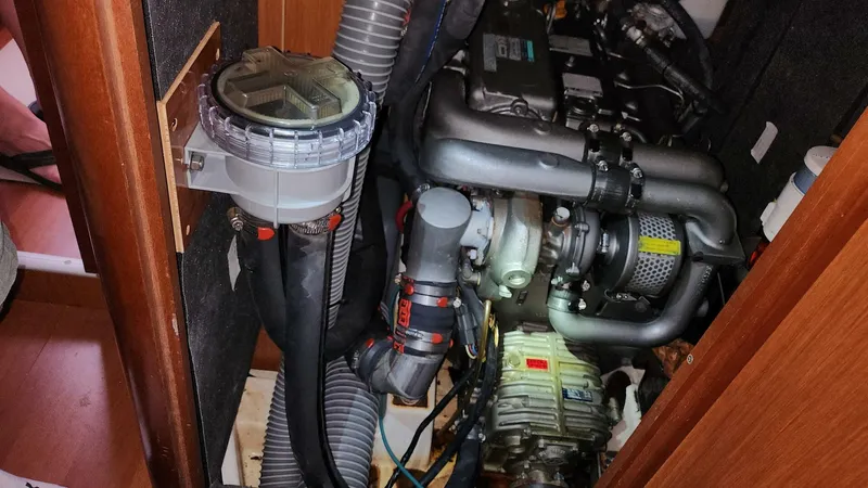 Slide: The Image of Engine from Port Aft Cabin Athena, 2011 Beneteau 49 - 5125946