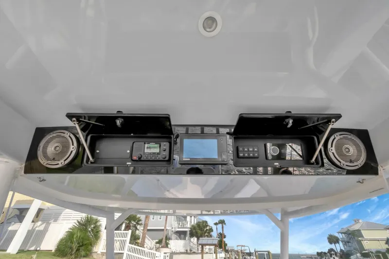 Slide: The Image of 2023 Jupiter 43 Center Console "Aqua Toy" - 5189313