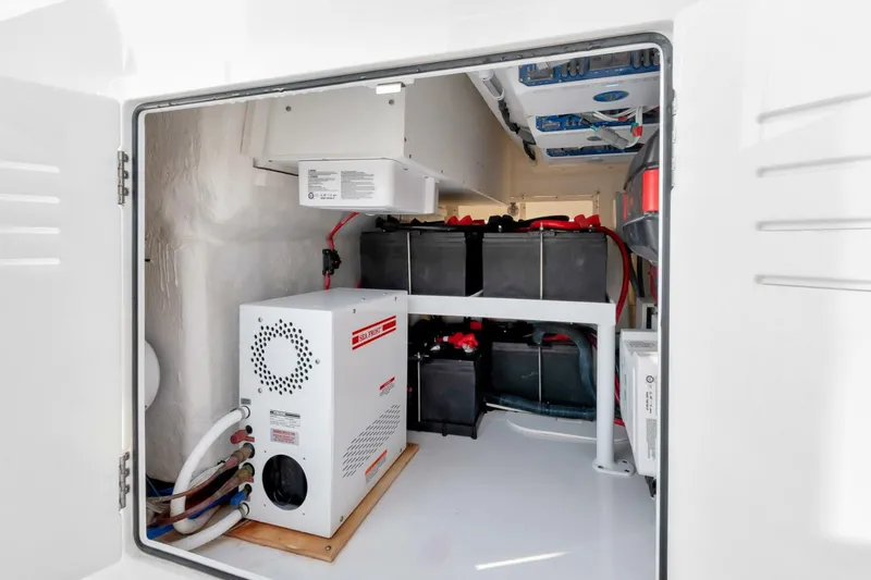 Slide: The Image of 2023 Jupiter 43 Center Console "Aqua Toy" - 5189316