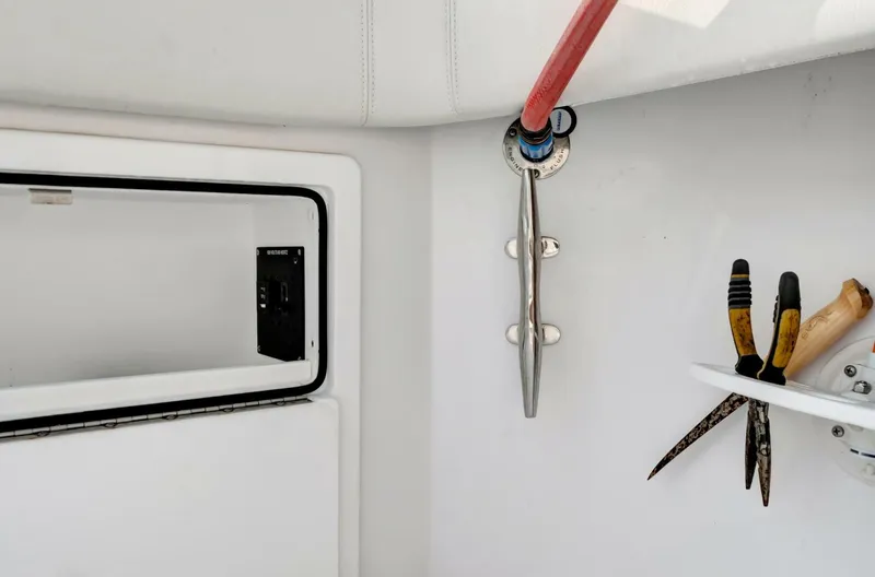 Slide: The Image of 2023 Jupiter 43 Center Console "Aqua Toy" - 5189324