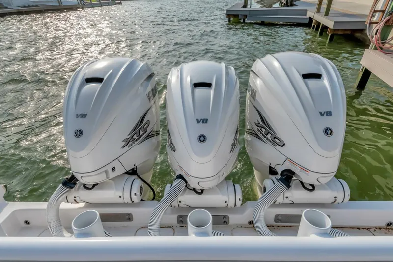 Slide: The Image of 2023 Jupiter 43 Center Console "Aqua Toy" - 5189327