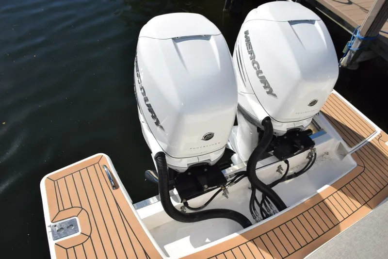 Slide: The Image of White 400hp Merc Verado L6 with Joystick Docking - 5367567