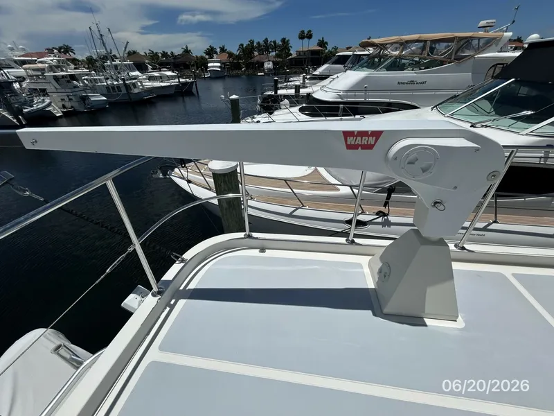 Slide: The Image of 45' Northwest flybridge tender davit - 6482746