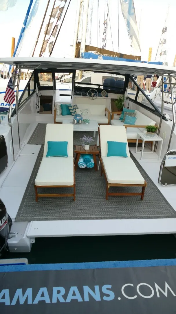 Slide: The Image of New Power Catamaran for sale 2023 Gemini Freestyle 399 Power - HULL 009 - 5151500