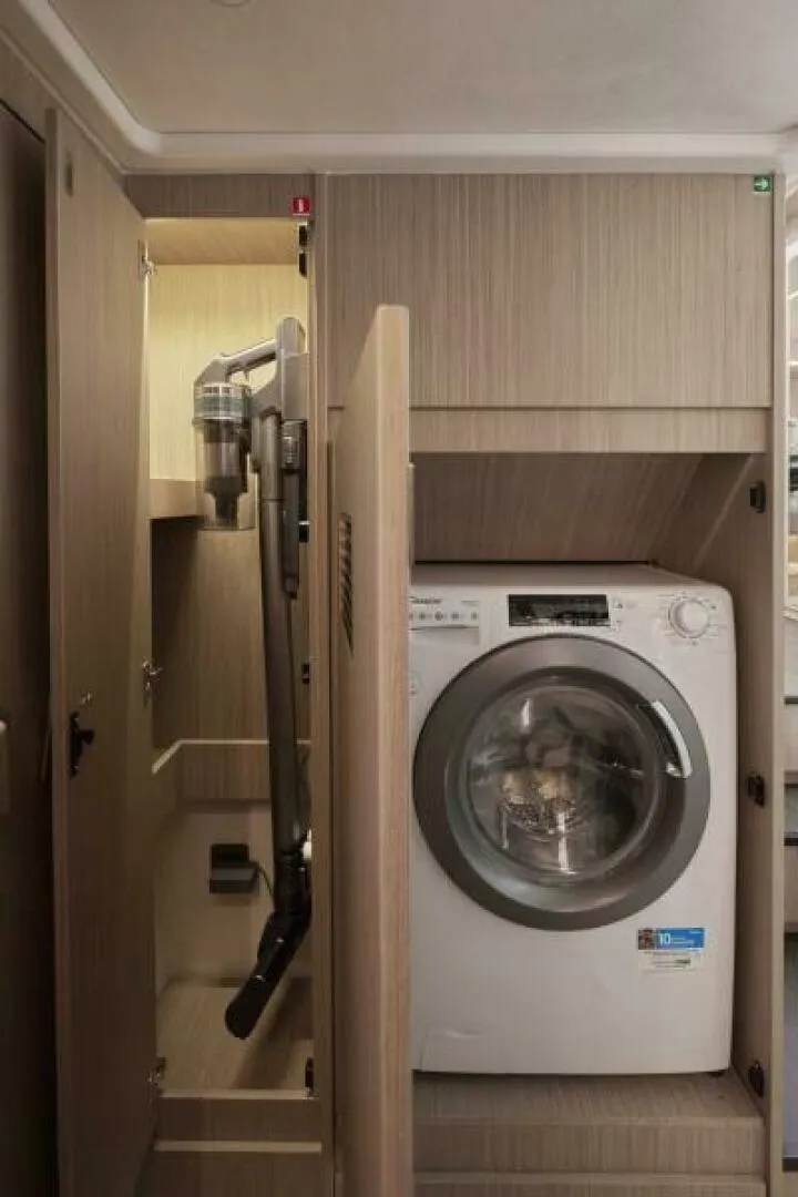 Slide: The Image of 2025 49 Prestige F4 Flybridge - Master Stateroom Washer/Dryer Sistership - 5153910