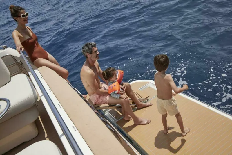 Slide: The Image of 2025 49 Prestige F4 Flybridge - Transom Sistership - 5153916