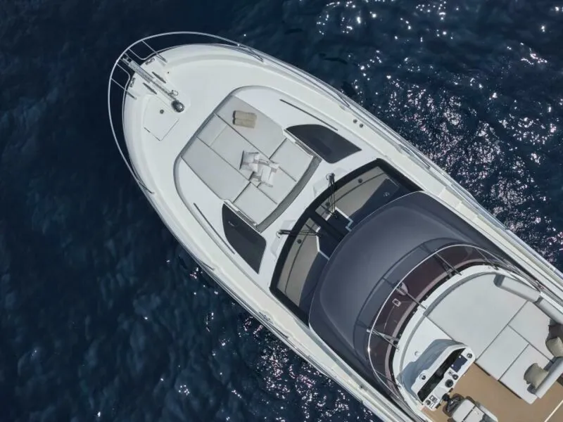 Slide: The Image of 2025 49 Prestige F4 Flybridge - Bow Overview Sistership - 5153922