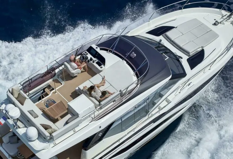 Slide: The Image of 2025 49 Prestige F4 Flybridge - Flybridge Overview Sistership - 5153926