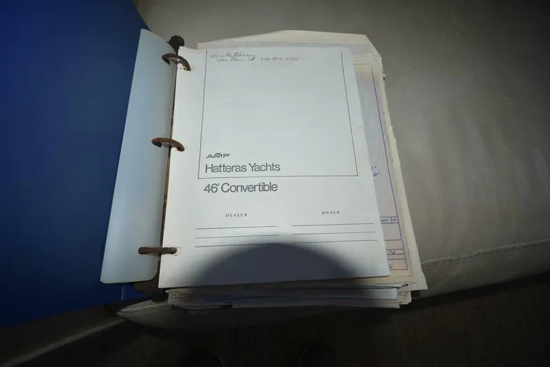 Slide: The Image of Hatteras 46 Convertible 1978 - 5154321