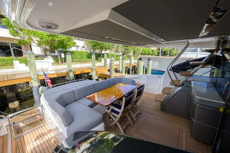 Slide: The Image of Princess 60 SB Mullican-Aft Deck 2018 Princess 60 Sportbridge- Mulligan - 5158739