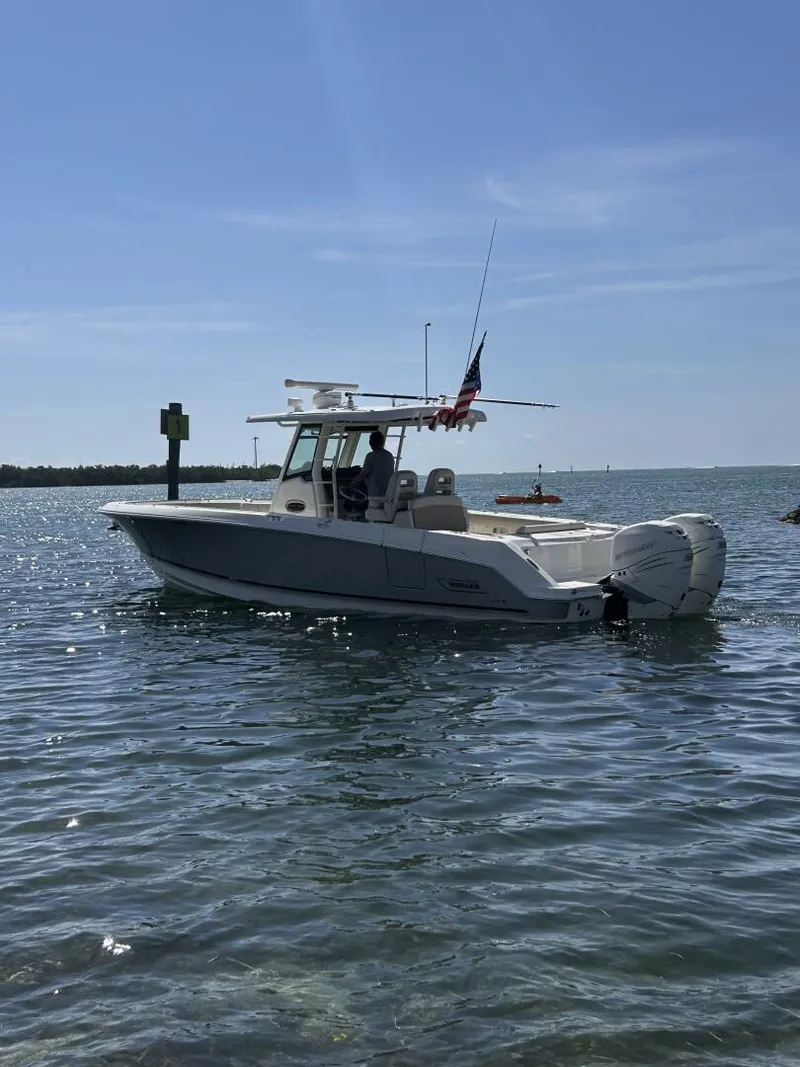 Slide: The Image of 2017 33 Boston Whaler 330 Outrage Port Aft Profile (1) - 5184713