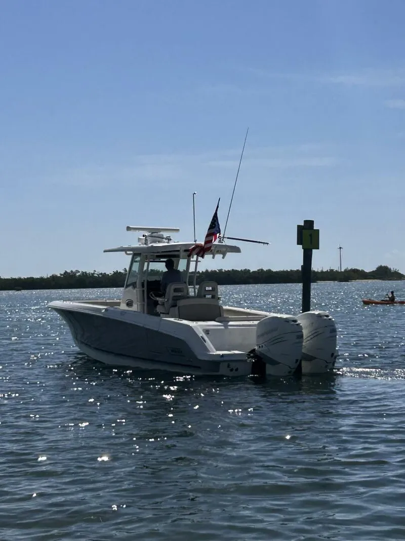 Slide: The Image of 2017 33 Boston Whaler 330 Outrage Port Aft Profile (2) - 5184714