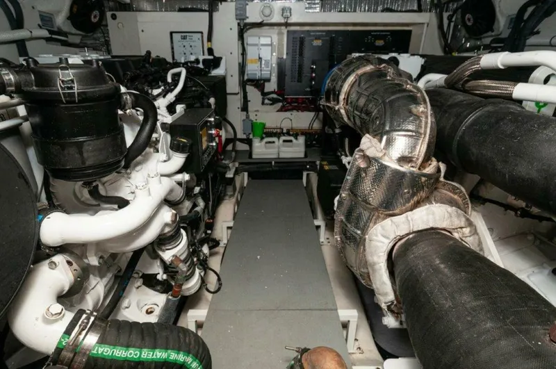 Slide: The Image of 2018 Sea Ray L550 Flybridge-Engine Room - 5182284