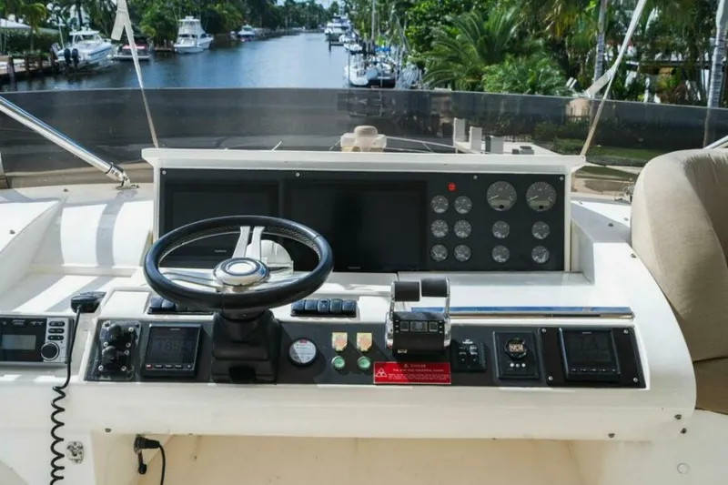 Slide: The Image of Helm 2009 Princess/Viking Sport Cruisers 70 Flybridge Empire Sun - 5183496