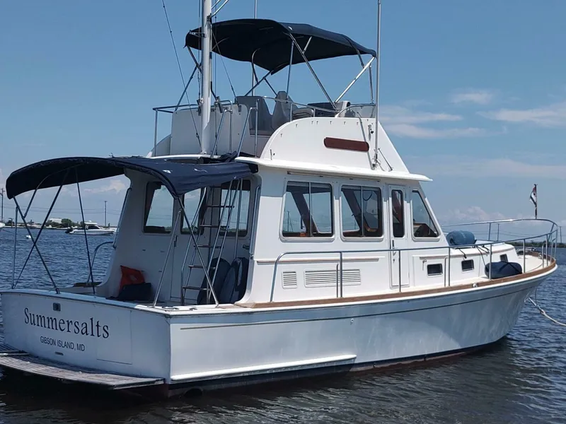 Slide: The Image of Grand Banks Eastbay 40 Flybridge 1996 - 5465484