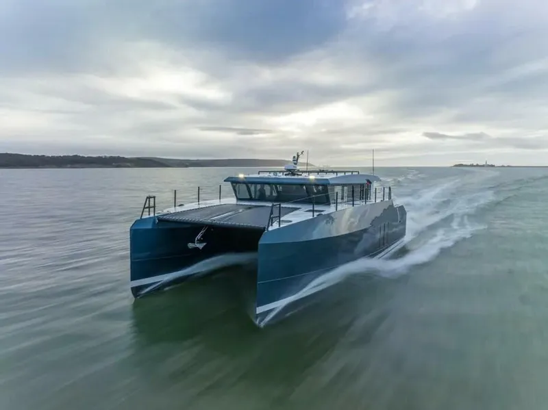 Slide: The Image of Fully Aluminum hull Long Range Expedition Power Catamaran - 5187979