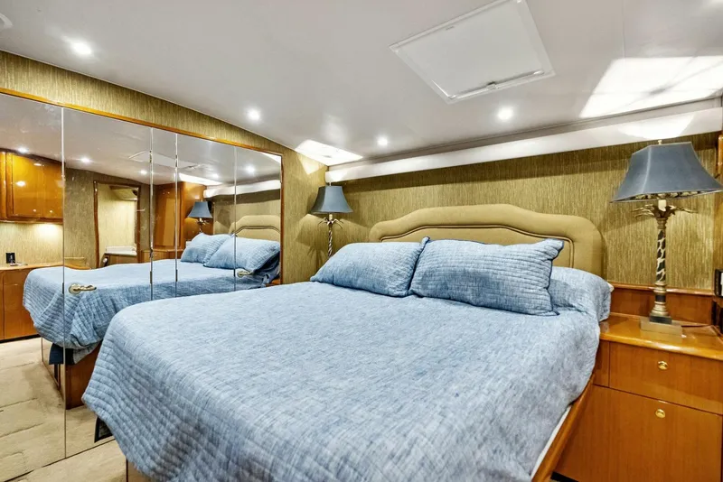 Slide: The Image of 2002 Viking 65 Convertible 'Cajun Queen' Master Stateroom - 5228686