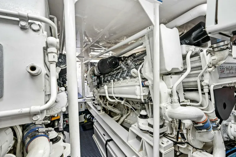 Slide: The Image of 2002 Viking 65 Convertible 'Cajun Queen' Engine Room - 5228758