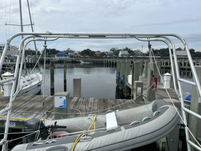 Slide: The Image of 1999 Hunter 450 Passage Dinghy & outboard not included - 5190629