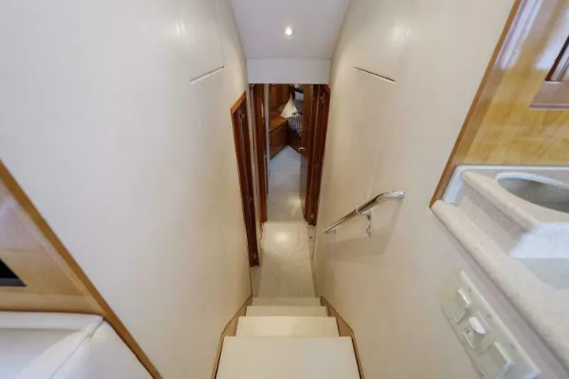 Slide: The Image of Hatteras 50 Tide Up II - Stairway 2002 Hatteras 50 Convertible - Tide Up II - 5192024