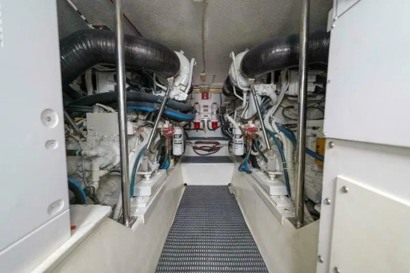 Slide: The Image of Hatteras 50 Tide Up II - Engine Room 2002 Hatteras 50 Convertible - Tide Up II - 5192039