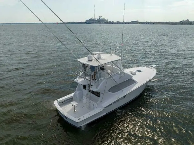 Slide: The Image of Hatteras 50 Tide Up II - Aerial Profile 2002 Hatteras 50 Convertible - Tide Up II - 5192004