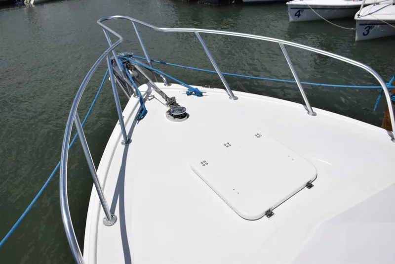 Slide: The Image of Aluminum Bow Rail And Solid Fiberglass Deck Hatch - 5271092