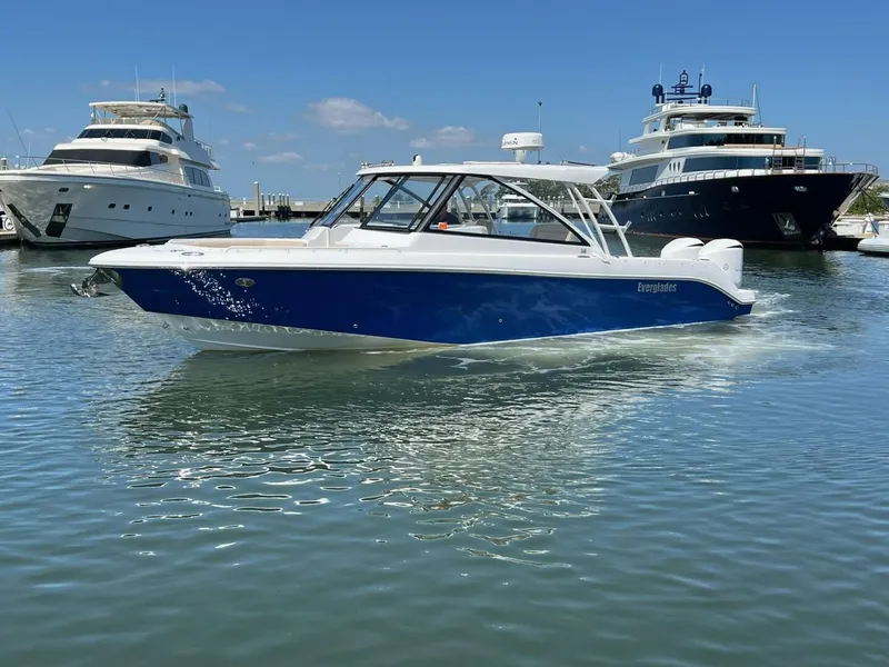 Slide: The Image of 2019 Everglades 340 Dual Console "Solamare"- - 5221747