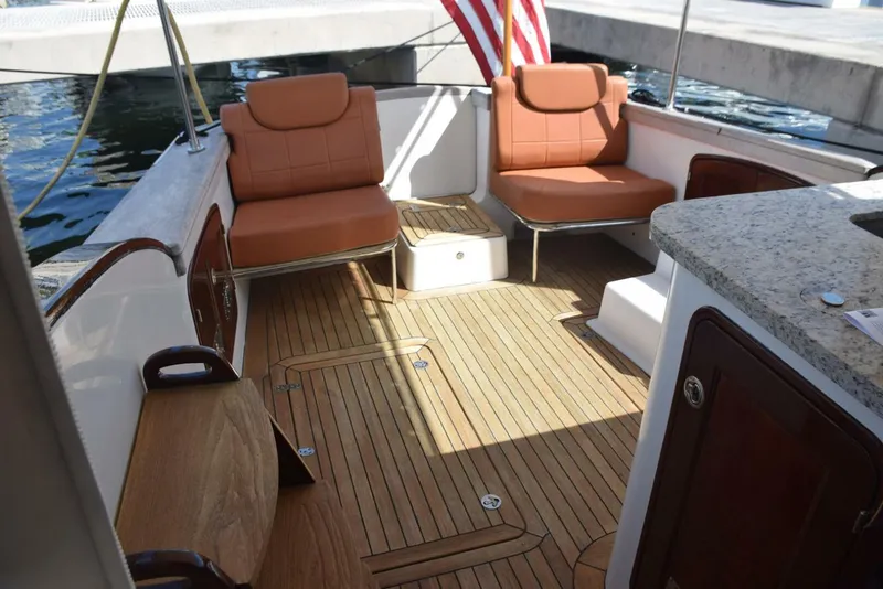 Slide: The Image of Cockpit View Aft from Helm Deck Granite Counter   - 5310445