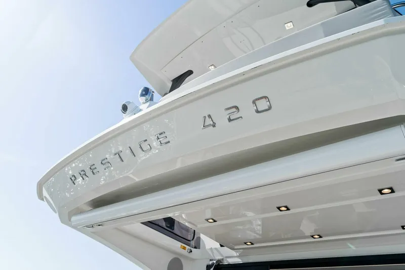 Slide: The Image of 2022 Prestige 420 Flybridge- SPIRIT LED- Name badge  - 5250329