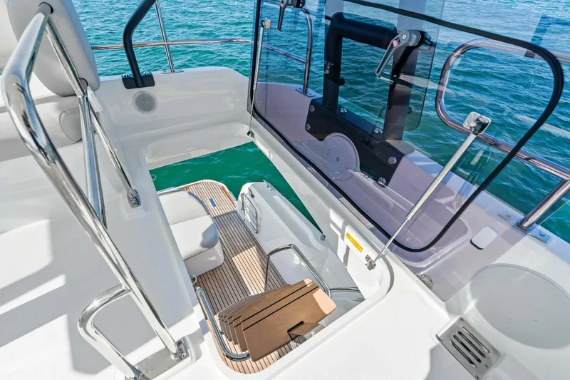 Slide: The Image of 2022 Prestige 420 Flybridge- SPIRIT LED- Flybridge Stairs - 5250352