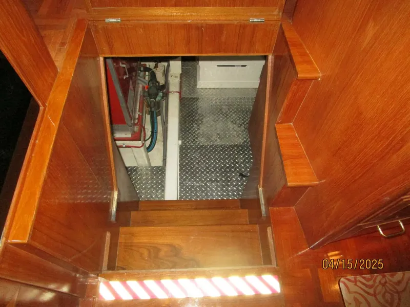 Slide: The Image of 48' Ocean Alexander engine room access - 5232826