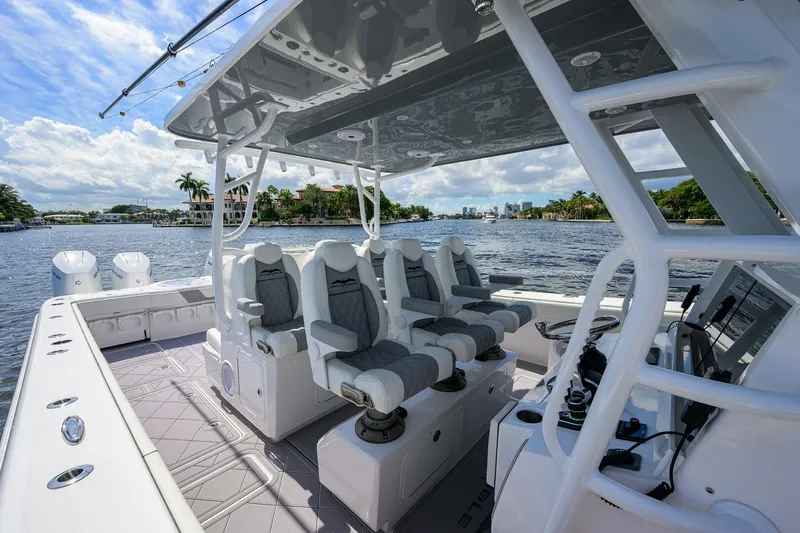 Slide: The Image of Invincible 46 Argento II - Exterior Helm 2023 Invincible 46 Catamaran Argento II - 5235154