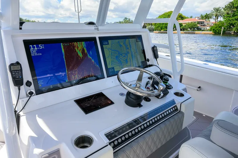 Slide: The Image of Invincible 46 Argento II - Exterior Helm 2023 Invincible 46 Catamaran Argento II - 7653385