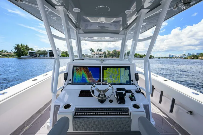 Slide: The Image of Invincible 46 Argento II - Exterior Helm 2023 Invincible 46 Catamaran Argento II - 7653386