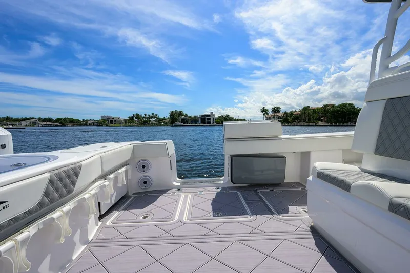 Slide: The Image of Invincible 46 Argento II - Exterior Cockpit 2023 Invincible 46 Catamaran Argento II - 7653392