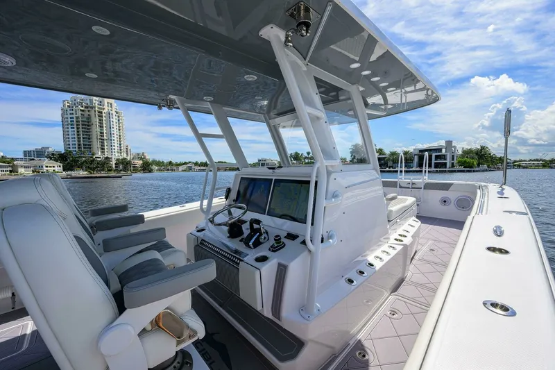 Slide: The Image of Invincible 46 Argento II - Exterior Helm 2023 Invincible 46 Catamaran Argento II - 7653387